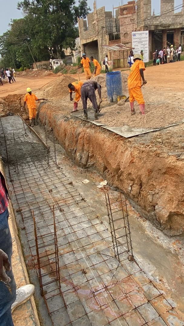 Construction des caniveaux